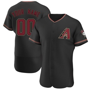 Men's Arizona Diamondbacks Custom Authentic Black Alternate Jersey