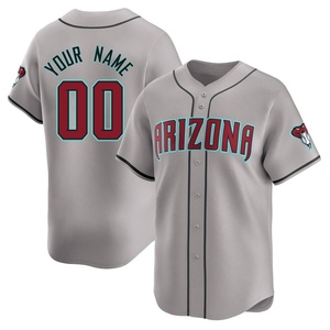 Men's Arizona Diamondbacks Custom Limited Gray Away Jersey