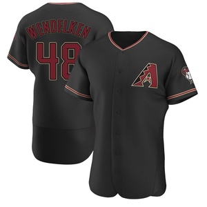 Men's Arizona Diamondbacks J.B. Wendelken Authentic Black Alternate Jersey