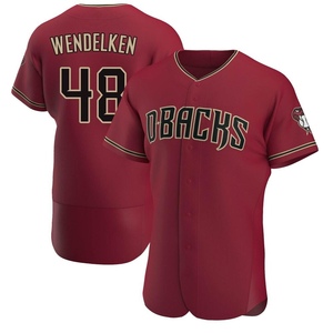 Men's Arizona Diamondbacks J.B. Wendelken Authentic Crimson Alternate Jersey