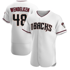 Men's Arizona Diamondbacks J.B. Wendelken Authentic White /Crimson Home Jersey