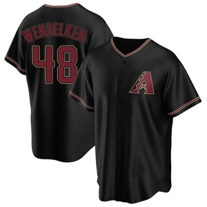 Men's Arizona Diamondbacks J.B. Wendelken Replica Black Alternate Jersey