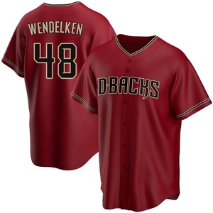 Men's Arizona Diamondbacks J.B. Wendelken Replica Red Alternate Jersey