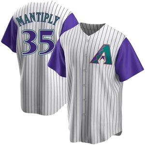 Arizona Diamondbacks Majestic Jersey Blank NNOB White Purple Teal