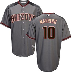 Youth Majestic Arizona Diamondbacks Deven Marrero Authentic Gray Cool Base Road Jersey