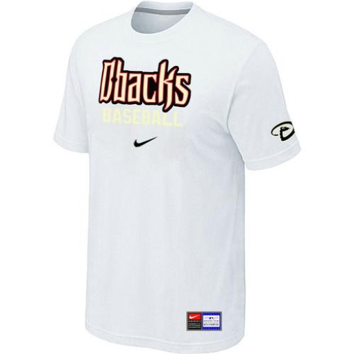 Men's Nike Arizona Diamondbacks White Practice T-Shirt